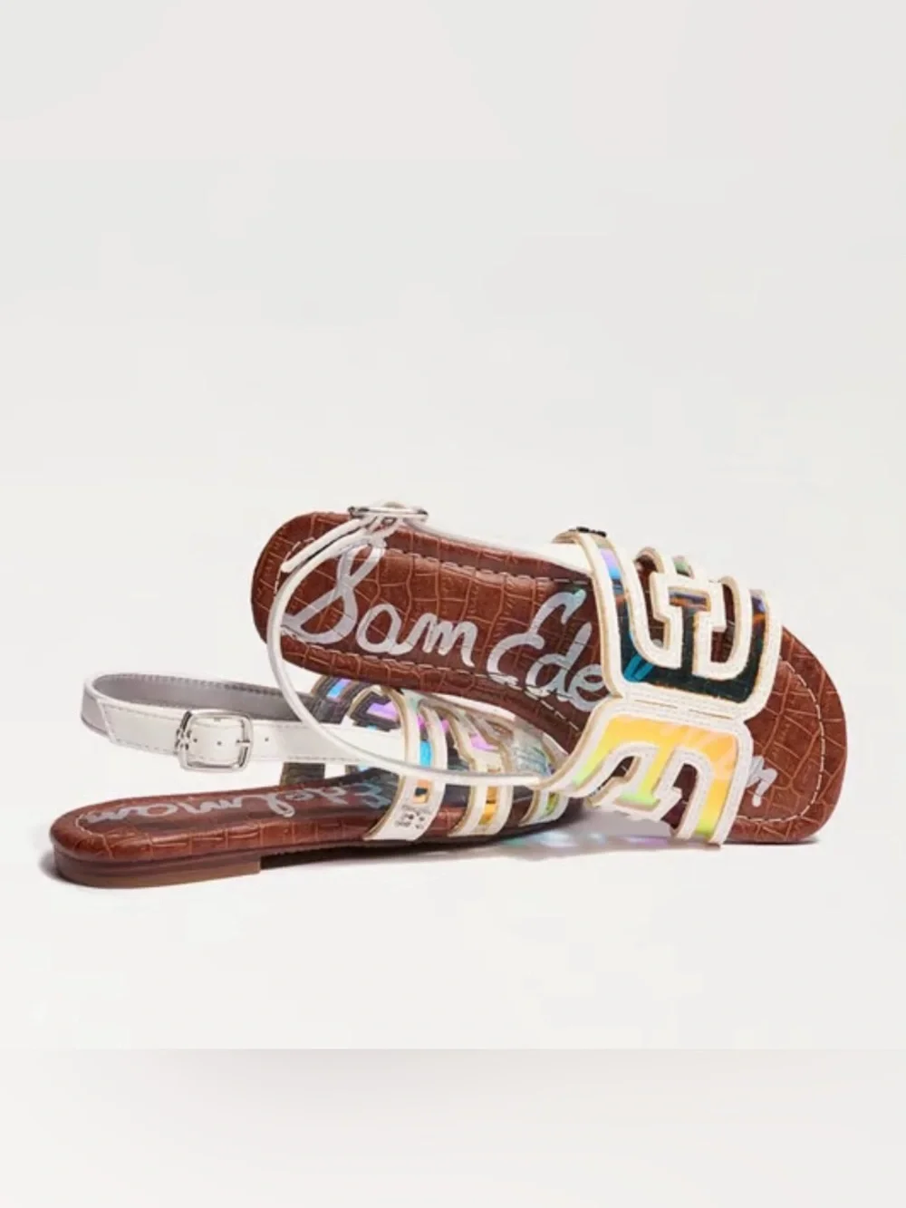 NWT Sam Edelman kids white Bella Slingy sandal